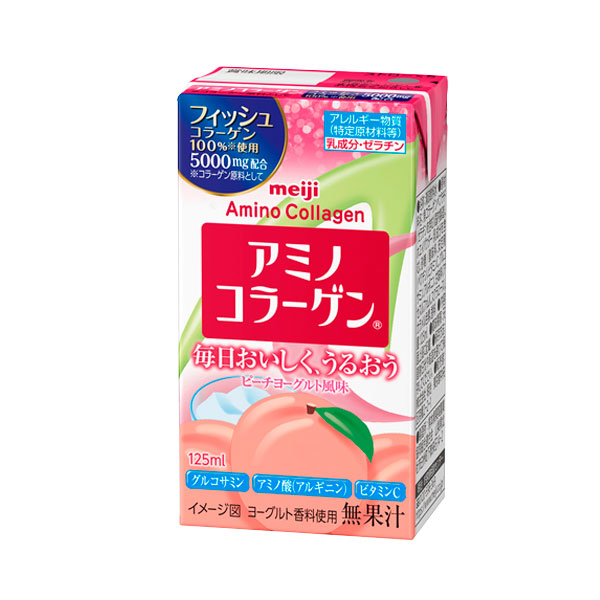 Meiji Amino Drink tetra pack коллаген 125 мл x 24